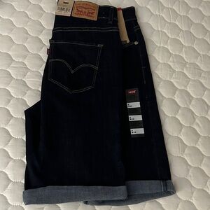 Levi's Women’s Dark Blue Classic Bermuda Shorts